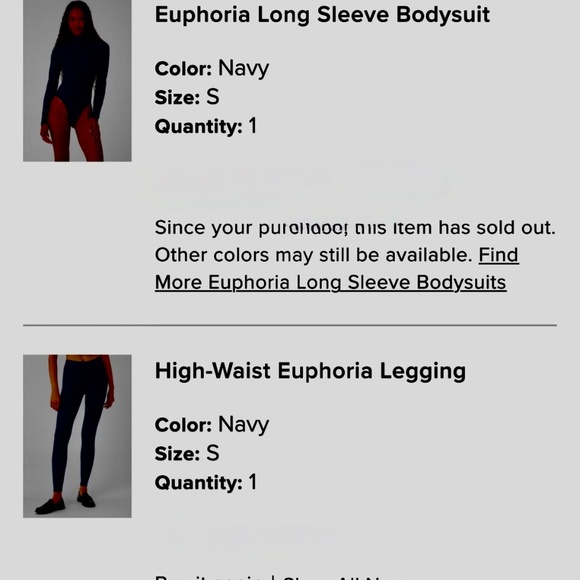 Alo yoga euphoria high waist leggings, navy blue, small - Picture 11 of 11